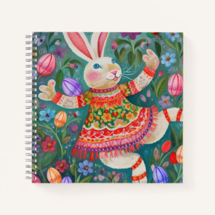 Happy Easter Bunny Dance Notitieboek