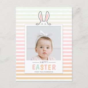 Happy Easter Bunny Ears Afbeelding Holiday Briefka Feestdagenkaart