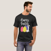 Happy Easter Bunny Egg Basket T-shirt (Voorkant volledig)