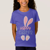 Happy Easter Bunny Egg Religieus ontwerp Grappig k T-shirt (Voorkant)