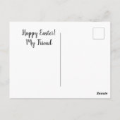 Happy Easter bunny, eierontwerp Briefkaart (Achterkant)