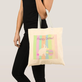 Happy Easter Bunny en Eggs Tote Bag