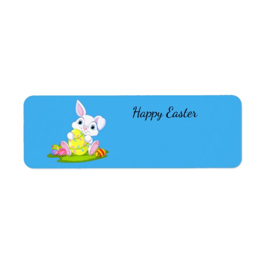 Happy Easter Bunny Etiket (Voorkant)