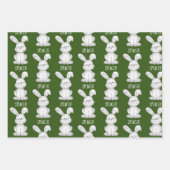 Happy Easter Bunny, gepersonaliseerd Inpakpapier Vel (Voorkant 3)