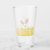 Happy Easter Bunny Glass Glas (Voorkant)