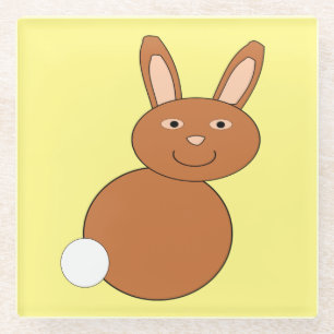 Happy Easter Bunny Glass Onderzetter