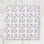 Happy Easter Bunny Gnomes Bedankjes Labels (Achterkant)