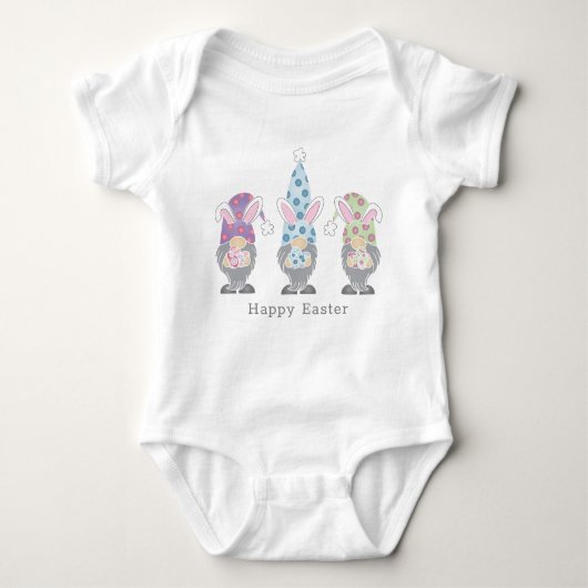 Happy Easter Bunny Gnomes Romper (Voorkant)