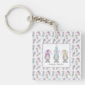 Happy Easter Bunny Gnomes Sleutelhanger (voorkant)
