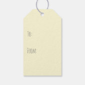 Happy Easter Bunny Golden Retriever Cadeaulabel (Achterkant)