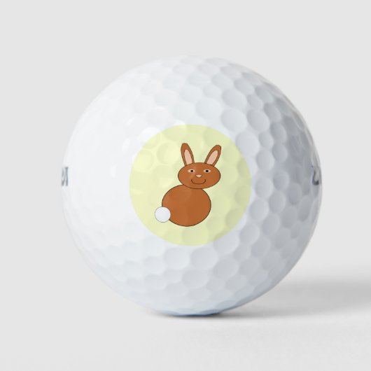 Happy Easter Bunny Golf Ball Golfballen (Voorkant)
