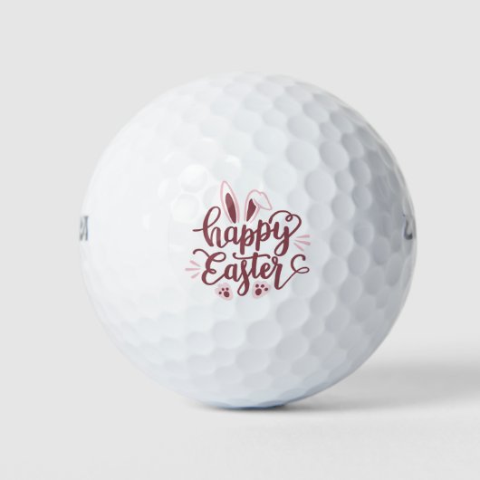 Happy Easter Bunny Golfballen (Voorkant)
