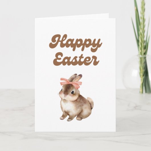 Happy Easter Bunny Greeting Card Kaart (Voorkant)