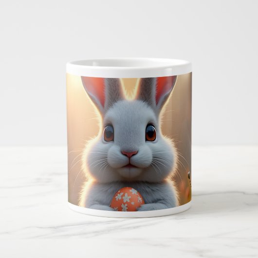 Happy Easter Bunny in the Magic of Spring Extra Grote Beker (Voorkant)