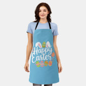 Happy Easter Bunny Konijn Ei Vakantie Schort (Gedragen)