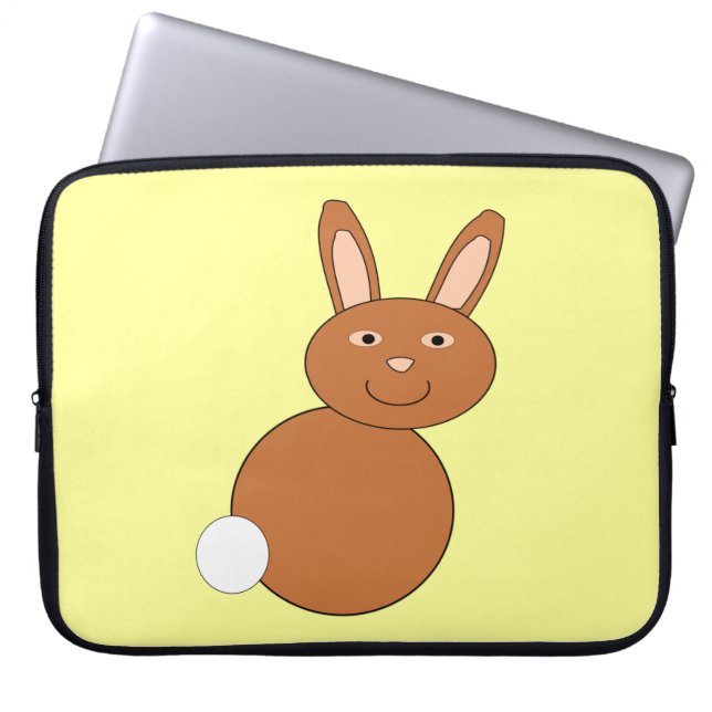 Happy Easter Bunny-laptoptas Laptop Sleeve (Voorkant)