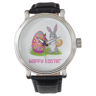 Happy Easter Bunny - Love Coloring - Horloge