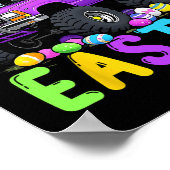 Happy Easter Bunny Monter Truck Grappige Waanzin Poster (Hoek)