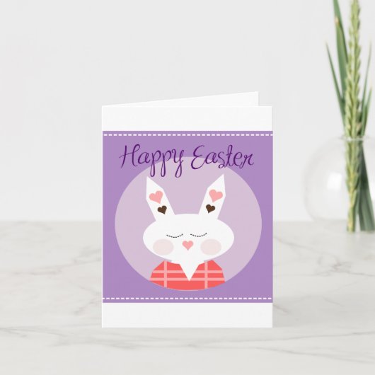 Happy Easter Bunny Note Kaart (Voorkant)