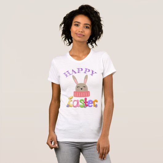 Happy Easter Bunny-ontwerp T-shirt (Voorkant volledig)