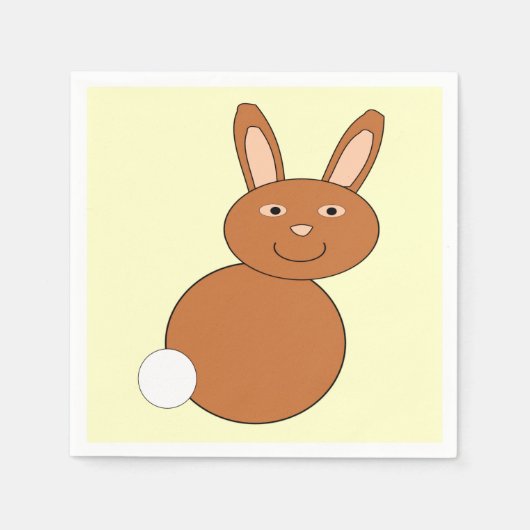 Happy Easter Bunny Paper Napkins Servetten (Voorkant)