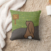 Happy Easter Bunny Pillow Kussen (Deken)