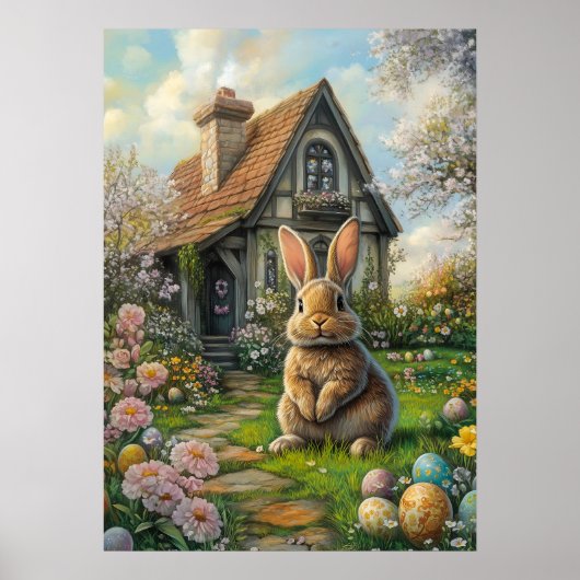 Happy Easter Bunny Poster (Voorkant)