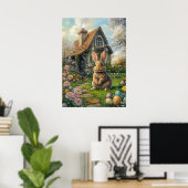 Happy Easter Bunny Poster (Thuiskantoor)