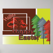 Happy Easter Bunny poster (Voorkant)
