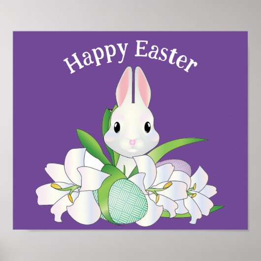 Happy Easter Bunny Poster (Voorkant)