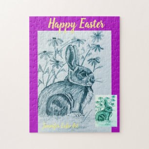 Happy Easter Bunny Puzzle Legpuzzel