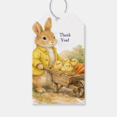Happy Easter Bunny Rabbit Baby Shower Cadeaulabel (Voorkant)