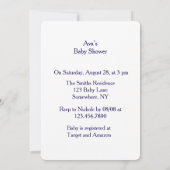Happy Easter Bunny Rabbit Baby Shower Invitation (Dos)
