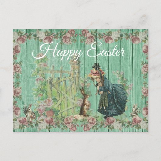 Happy Easter  Bunny Rabbit briefkaart (Voorkant)