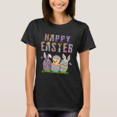 Happy Easter Bunny Rabbit Face  Easter Day Women G T-shirt (Voorkant)