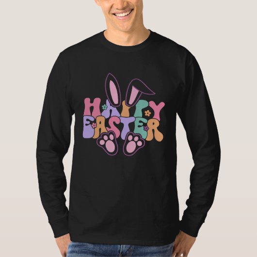Happy Easter Bunny Rabbit Face Funny Easter Day Wo T-shirt (Voorkant)