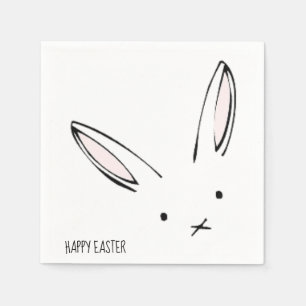 Happy Easter Bunny Rabbit Party servetten