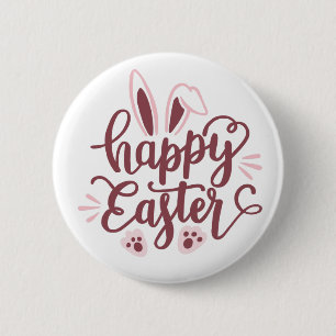 Happy Easter Bunny Ronde Button 5,7 Cm