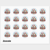 Happy Easter Bunny Ronde Sticker (Vel)