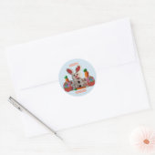Happy Easter Bunny Ronde Sticker (Envelop)