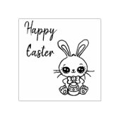 Happy Easter Bunny Rubberstempel (Afrduk)