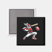 Happy Easter Bunny Spelen Verkopen Easter Sport Ki Magneet (Voorkant / Achterkant)