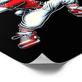 Happy Easter Bunny Spelen Verkopen Easter Sport Ki Poster (Hoek)