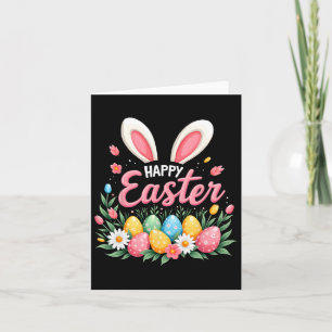 Happy Easter Bunny Spring Easter Egg Easter Vrouwe Kaart