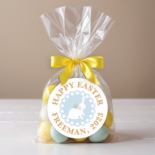 Happy Easter Bunny Sticker – aangepaste familienaa