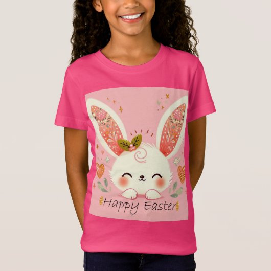 Happy Easter bunny T-shirt (Voorkant)