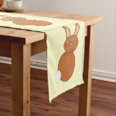 Happy Easter Bunny Table Runner Korte Tafelloper (Voorbeeld)