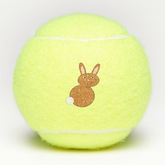 Happy Easter Bunny Tennisballen (Voorkant)
