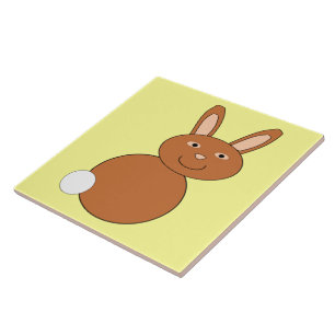 Happy Easter Bunny Tile Tegeltje