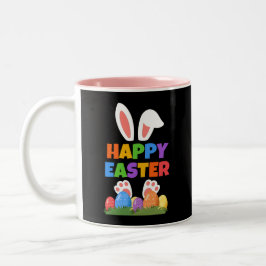 Happy Easter Bunny  Tweekleurige Koffiemok